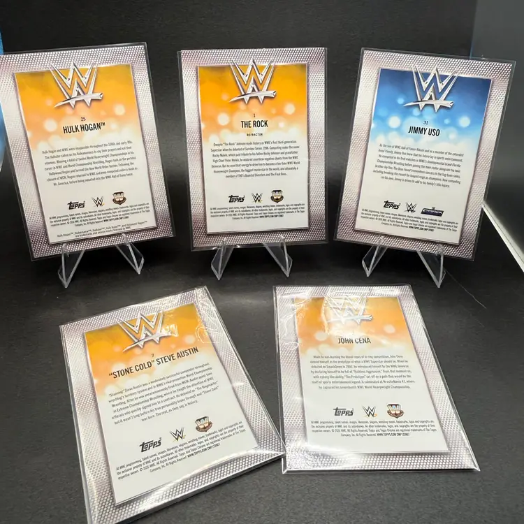 Hogan Cena Uso Rock Stone Gold Lot 2026 Topps WWE Chrome