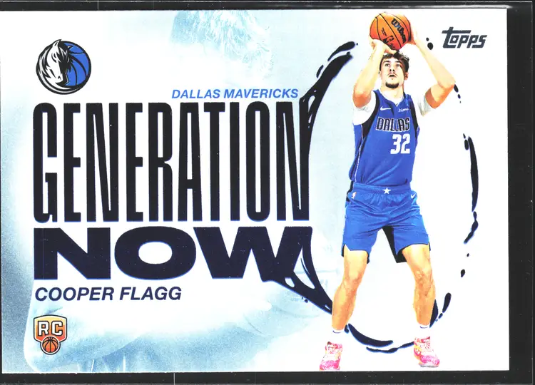 Cooper Flagg RC 2025 Topps NBA Generation Now Rookie Card Dallas Mavericks