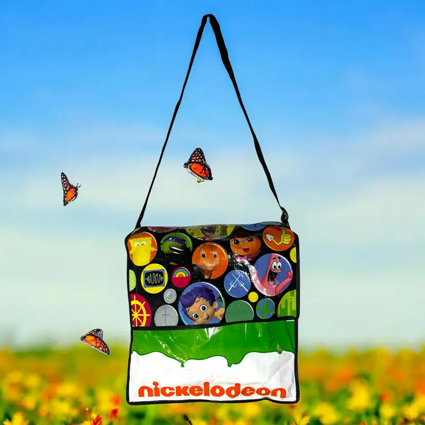 2013 Nickelodeon Promo Bag Spongebob Patrick Dora TMNT Bubble Guppies 17" X 16"