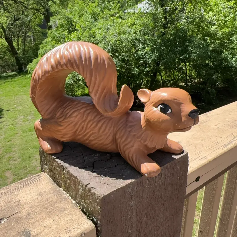 Vintage Hand Painted Ceramic Squirrel