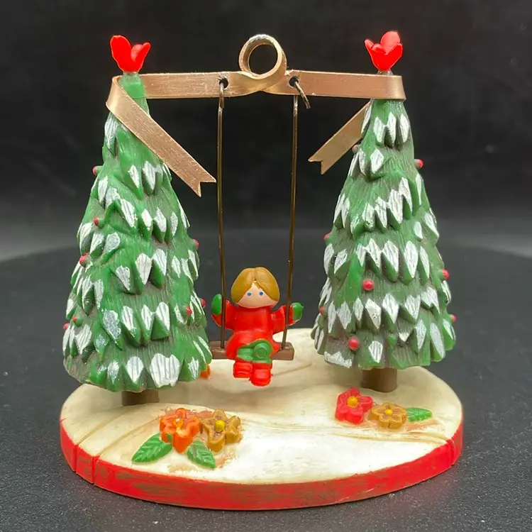 Hallmark tree trimmer Collection Girl On Swing Ornament