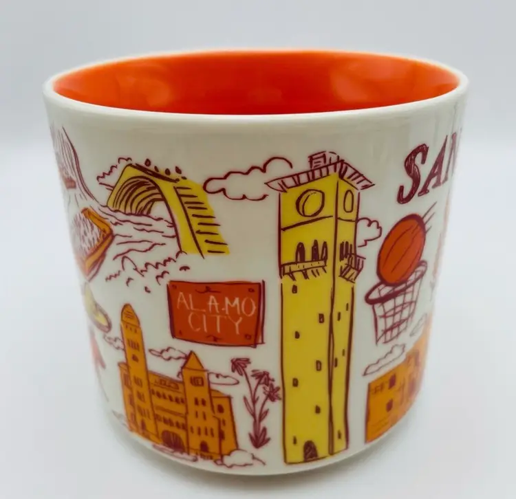 Starbucks Ceramic Coffee/Tea Mug, SAN ANTONIO, Been There Series, Dated 2018