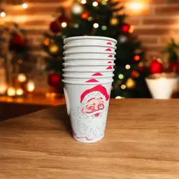 Lot Of 8 Vintage Christmas Cups