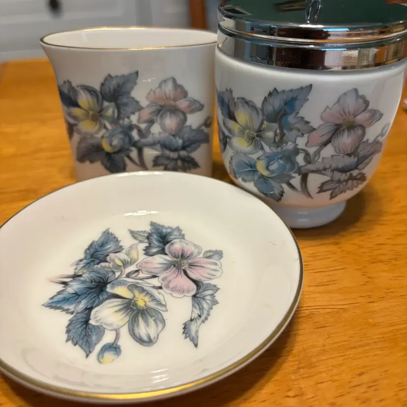 Royal Worcester Egg Coddle Set 3 Pieces