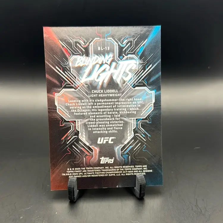 2025 Topps Chuck Liddell Blinding Lights SSP case Hit