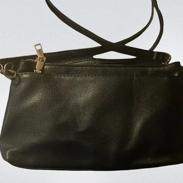 Multi Goldtone Zipper Crossbody