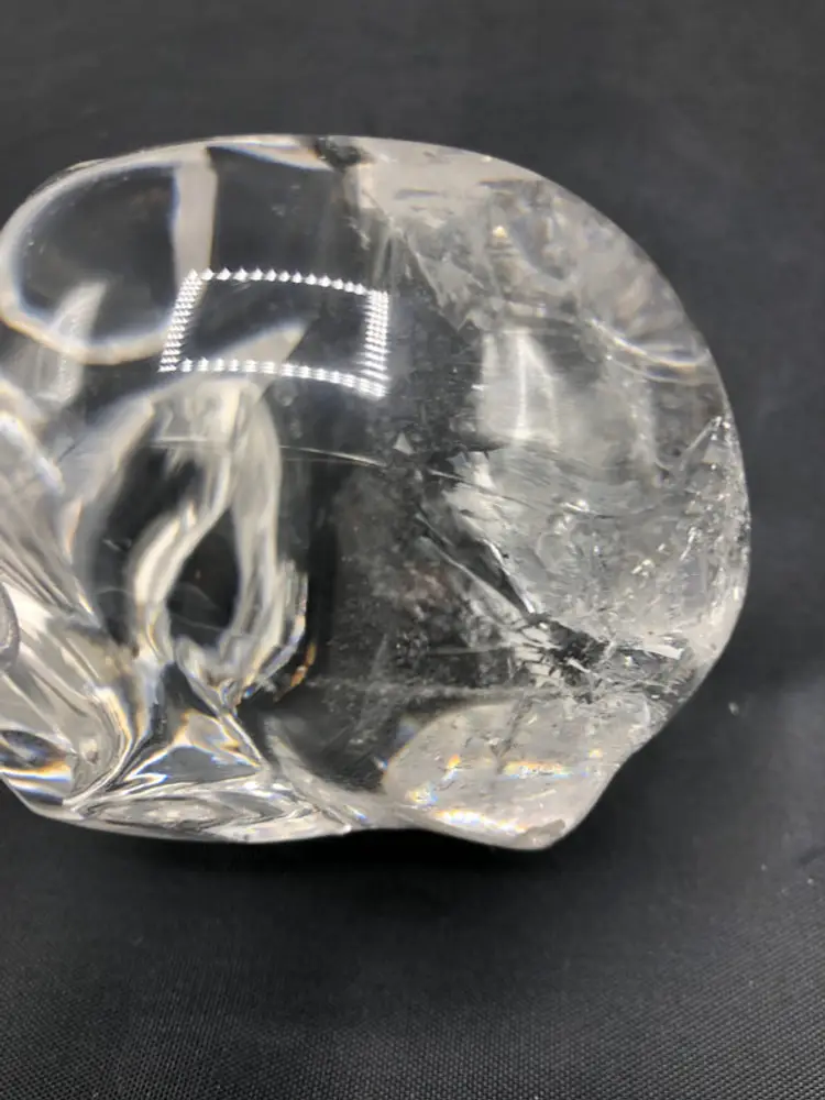 Clear Crystal Skull Handmade