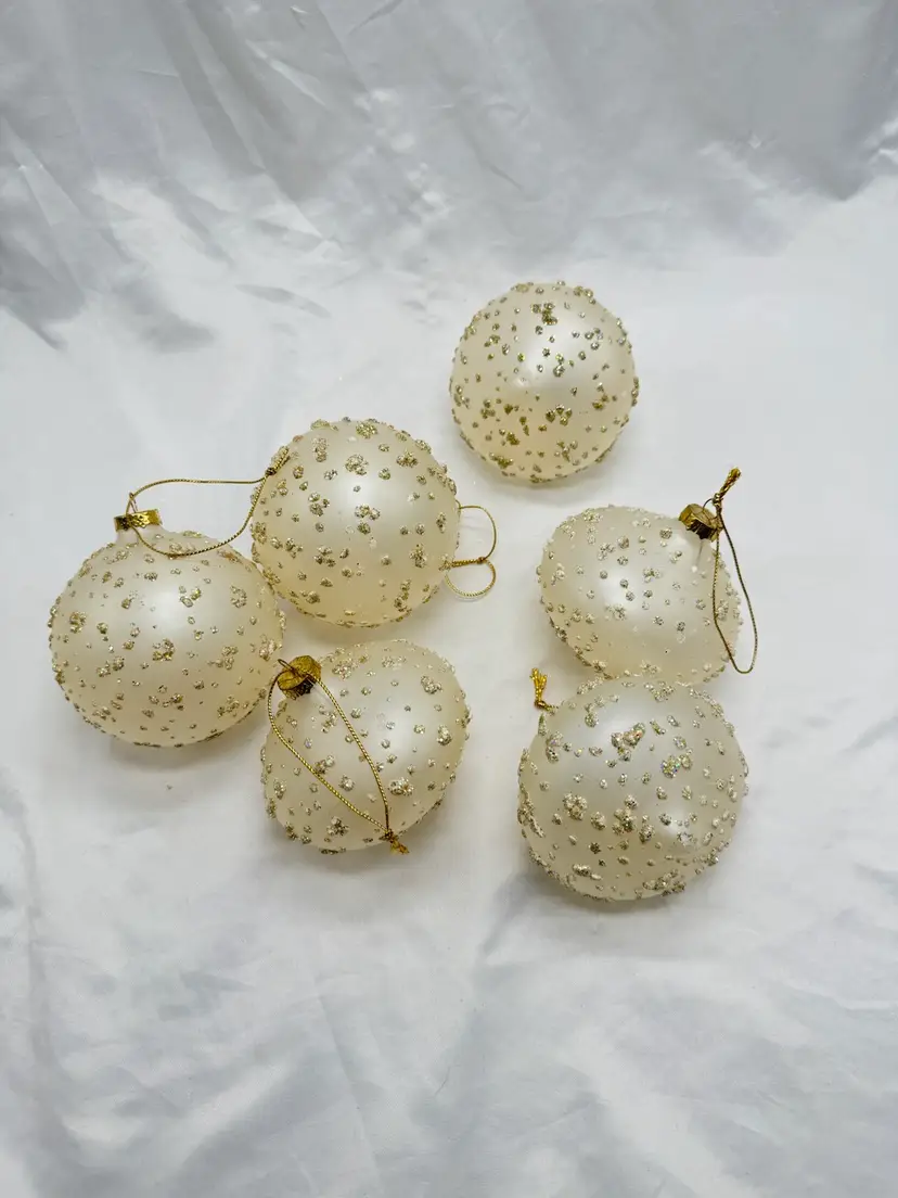 Lot Of Glass Christmas Ornaments