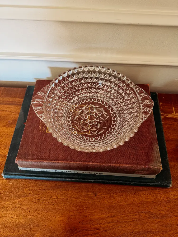Hobnail Pressed Glass Bowl