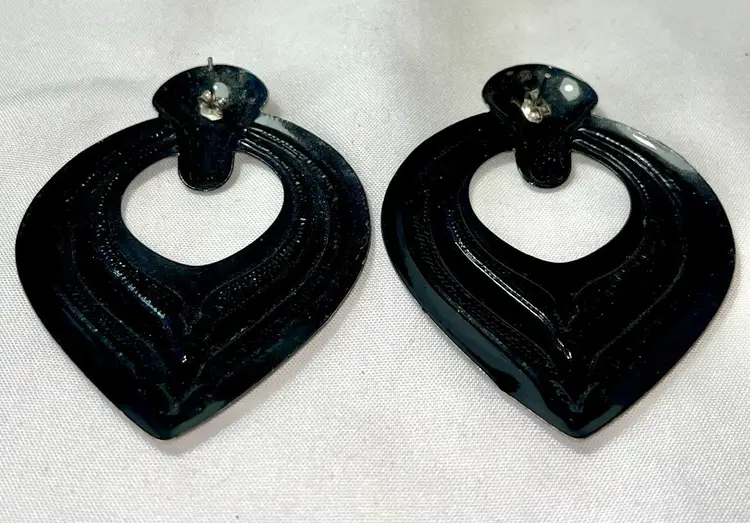 Vintage Metal Pierced Earrings