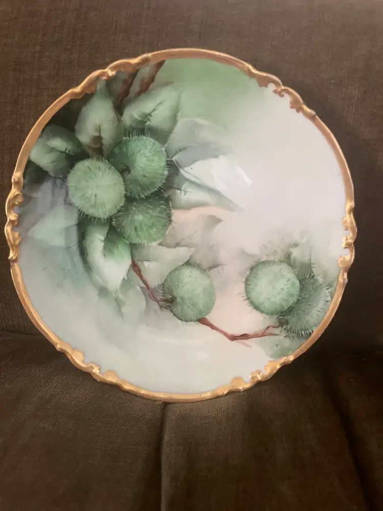 AKD France Vintage Porcelain Plaite