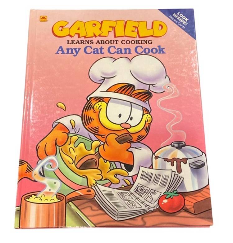 Garfield Learns about Cooking Any Cat Can Cook Mark Acey 1992 Children's Book
