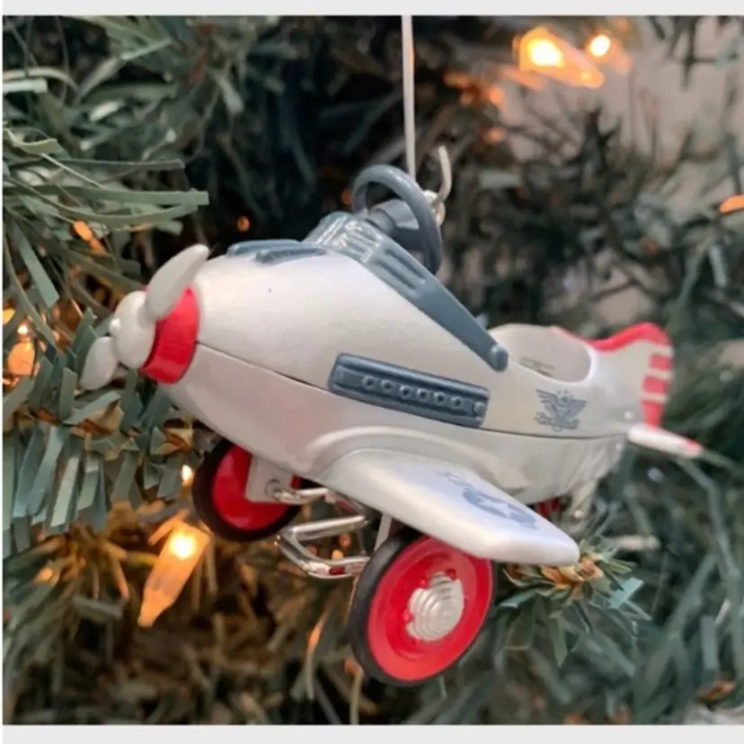 Mint Vintage Hallmark Keepsake Ornament 3rd in Kiddie Car Classics Series Murray Airplane Die Cast Replica Pedal Car Dated 1996