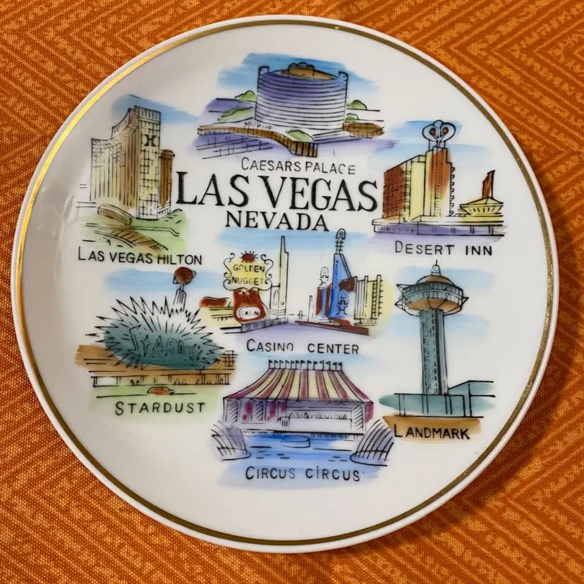 Las Vegas Decorative Wall Plate