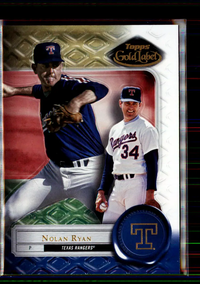 Nolan Ryan 2022 Topps Gold Label Class 3 #12 - Texas Rangers - (147-371)