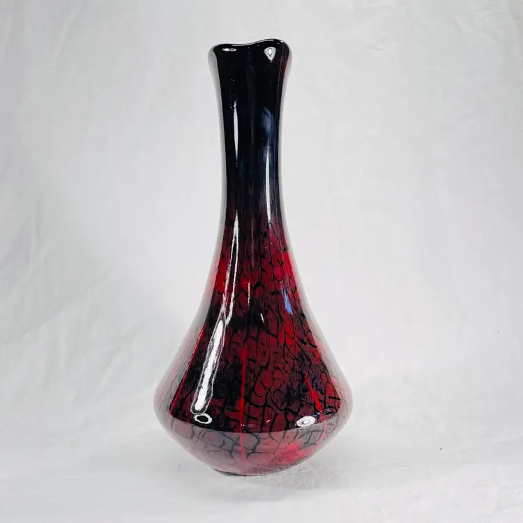 Signed Nichols Art Glass Vase 2008