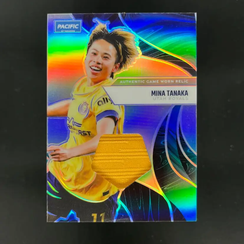 Mina Tanaka 2025 Parkside Pacific NWSL Relic Soccer Card TW55