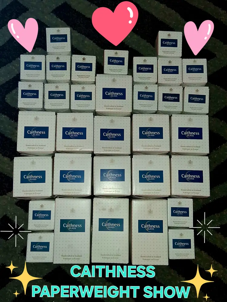 CAITHNESS PAPERWEIGHT SHOW! NEW IN BOXES!!