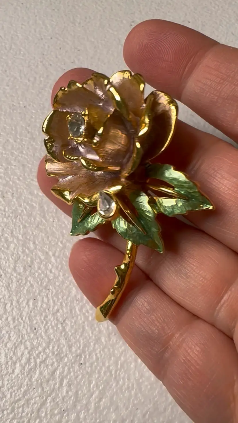 Vintage 1997 R.J. Graziano "England's Rose" Brooch For Princess Diana