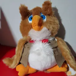 Vintage Abingdon Plush Owl 14" Hand Puppet Stuffed Animal Toy