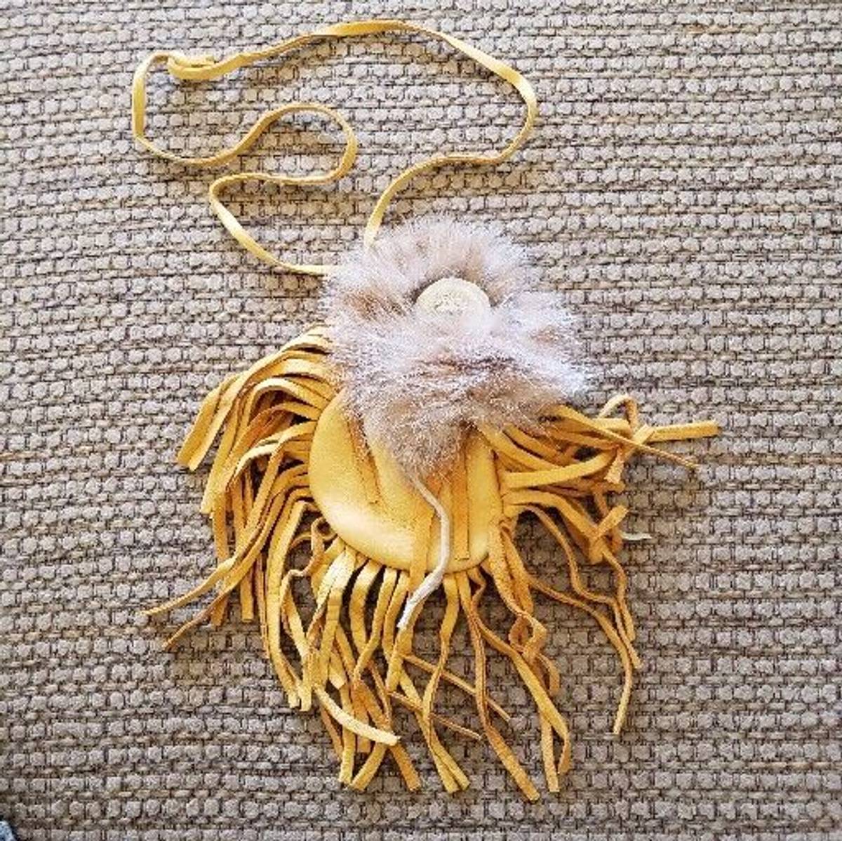 Niknax · Native Style Medicine Bag Doeskin Leather Fringed Western ...