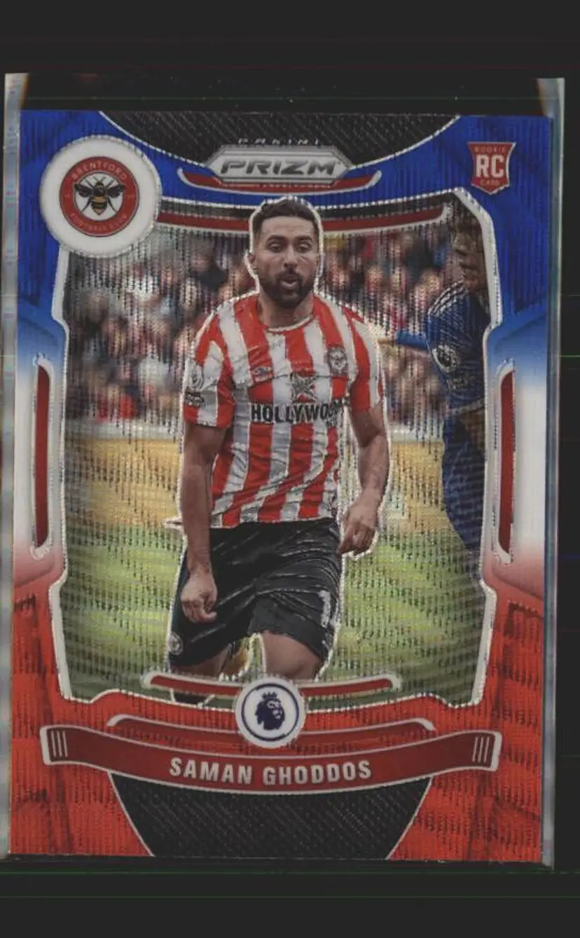 2021-22 Prizm EPL #148 Saman Ghoddos Prizms Red White and Blue - ( 138 ) - Brentford