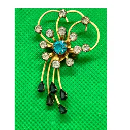 Vintage Gold Tone Shooting Star Brooch