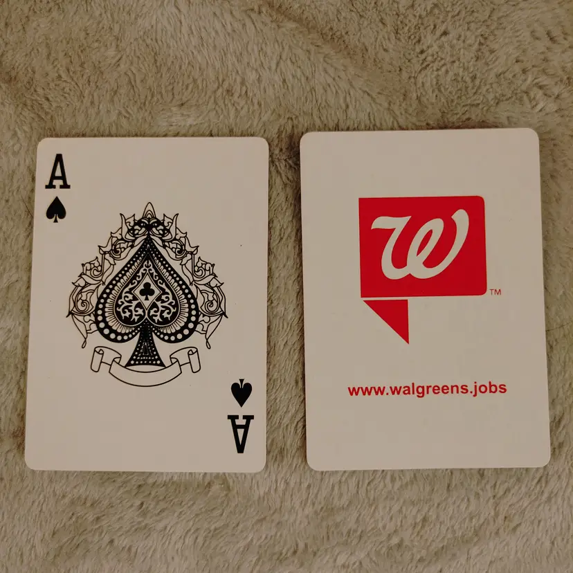 1 Single Swap Card - Playing Card. Walgreens jobs. Ace of Spades. Dimension 2.5 x 3.5. Read description.