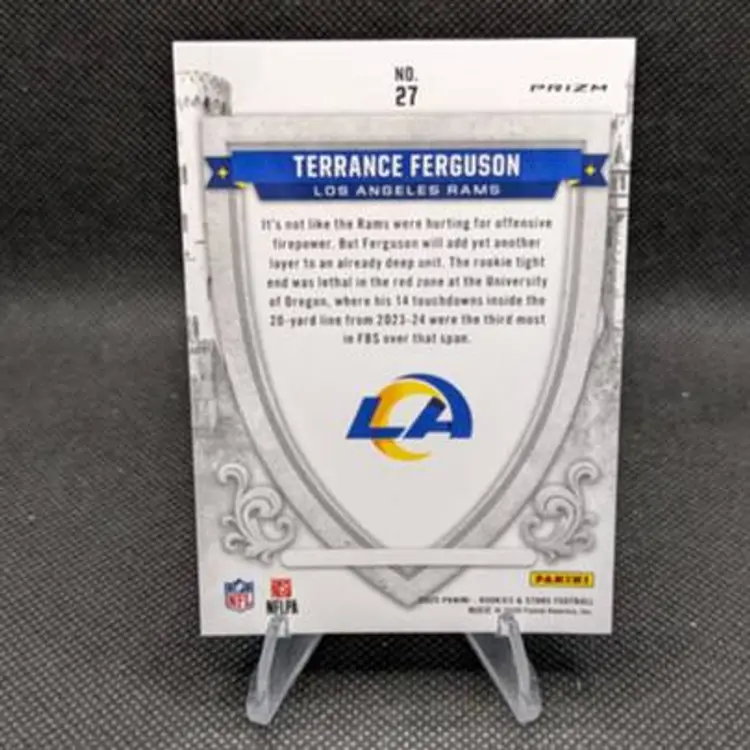 Terrance Ferguson 2025 Panini Rookies & Stars Crusade Red Plaid #27 - Los Angeles Rams