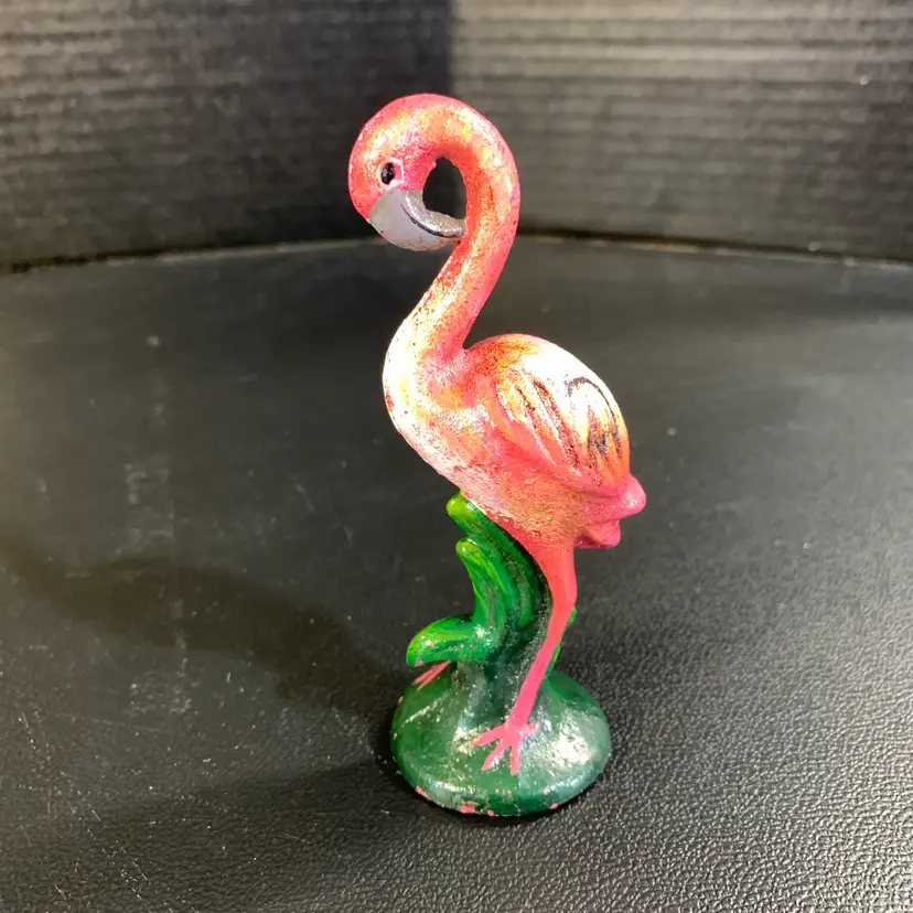 Cast Iron Pink Flamingo