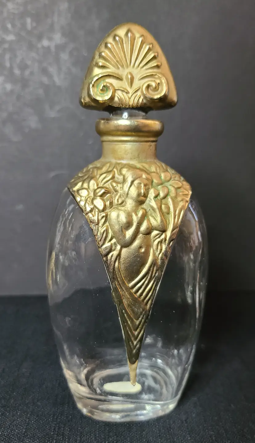 #1 Vintage Silvestri Art Nouveau "Lady Figure" Perfume Bottle