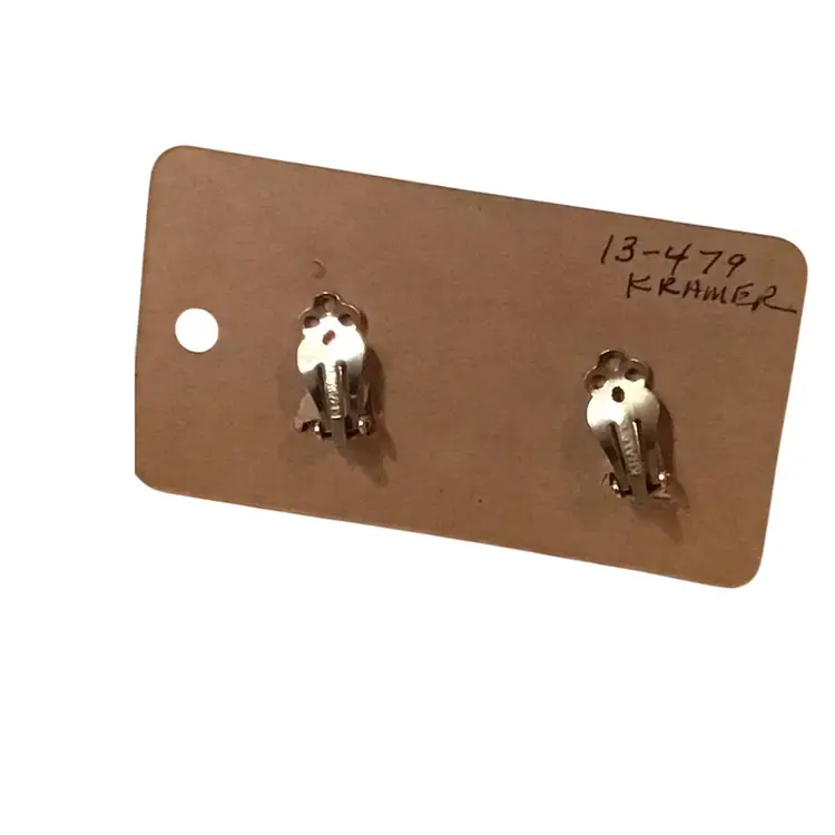 Kramer clip on earrings aurora borealis