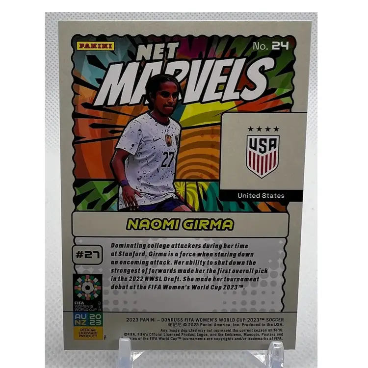 2023 Donruss Women’s World Cup Naomi Girma RC Net Marvels #24