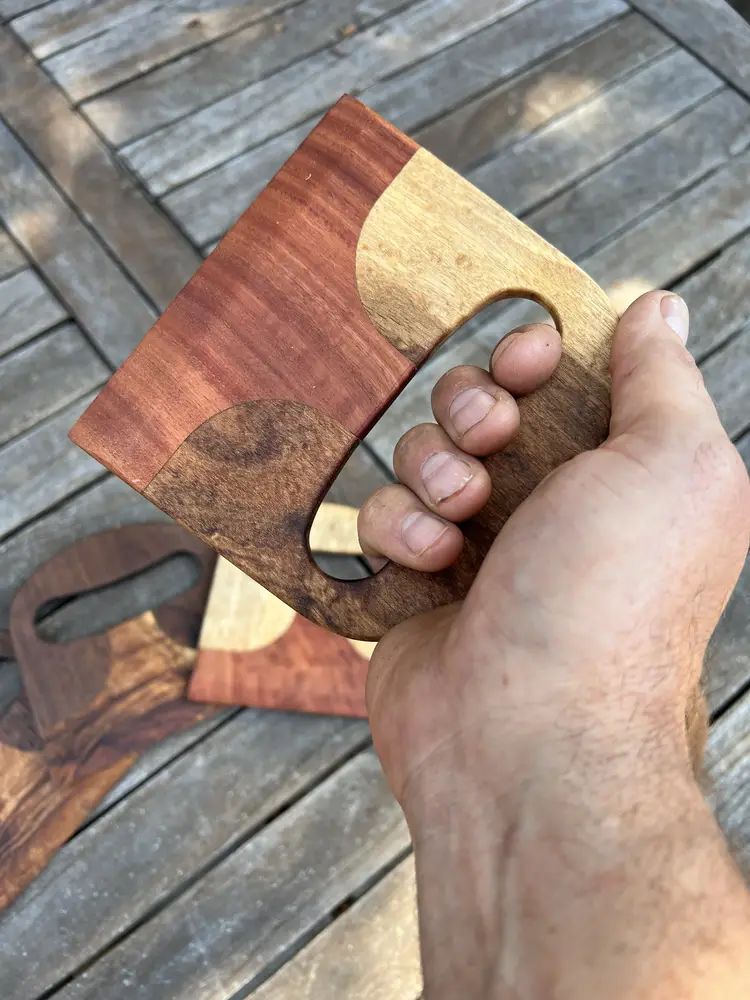 Exotic Wood Bench Scrapers for Baking and Cooking Prep