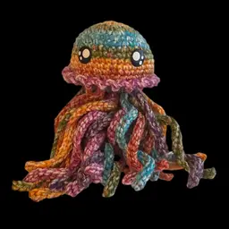 Rainbow Jellyfish Plush Crochet