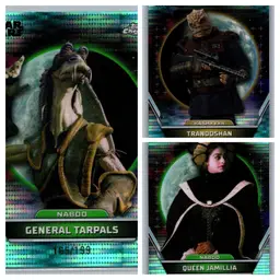 2024 Topps Chrome Hyperspace Aqua Sonar Refractors Lot of 3 (#’d /199)