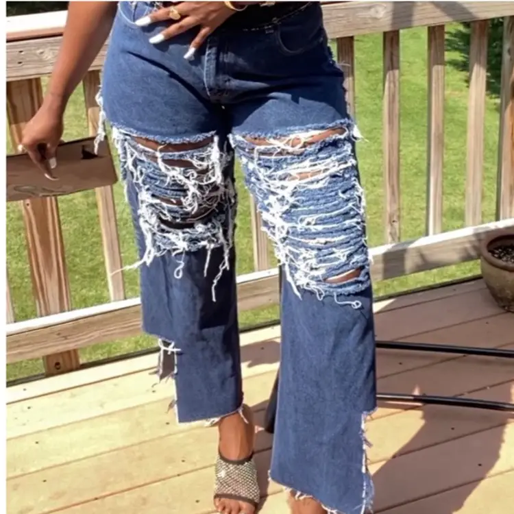 Vintage Guess Jeans | Distressed Dark Wash Denim One Of One