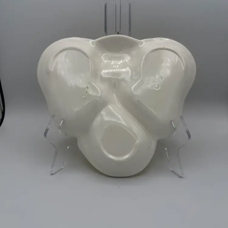 Vintage Yellow Ceramic Elephant Dish