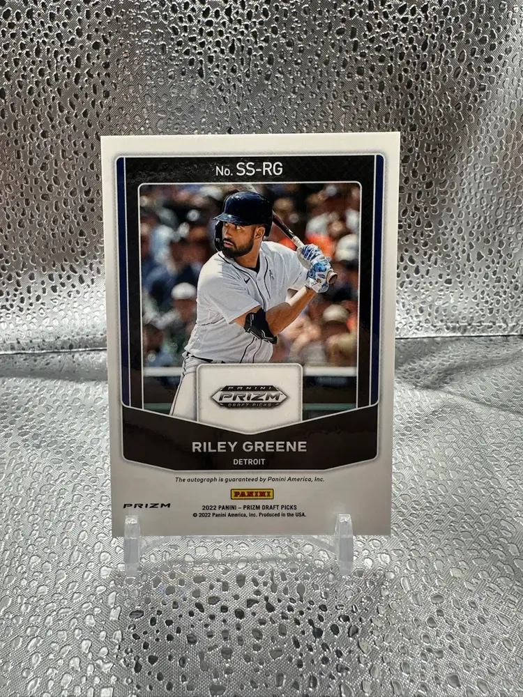 Riley Greene 2022 Panini Prizm Signing Sessions Auto Detroit Tigers