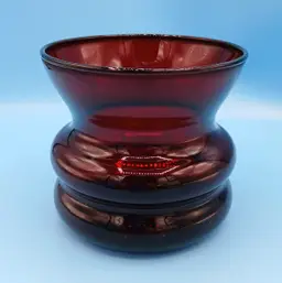 Retired Royal Ruby Spittoon by Anchor Hocking