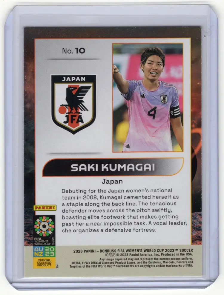 2023 Donruss FIFA Women's World Cup Saki Kumagai Intergalactic