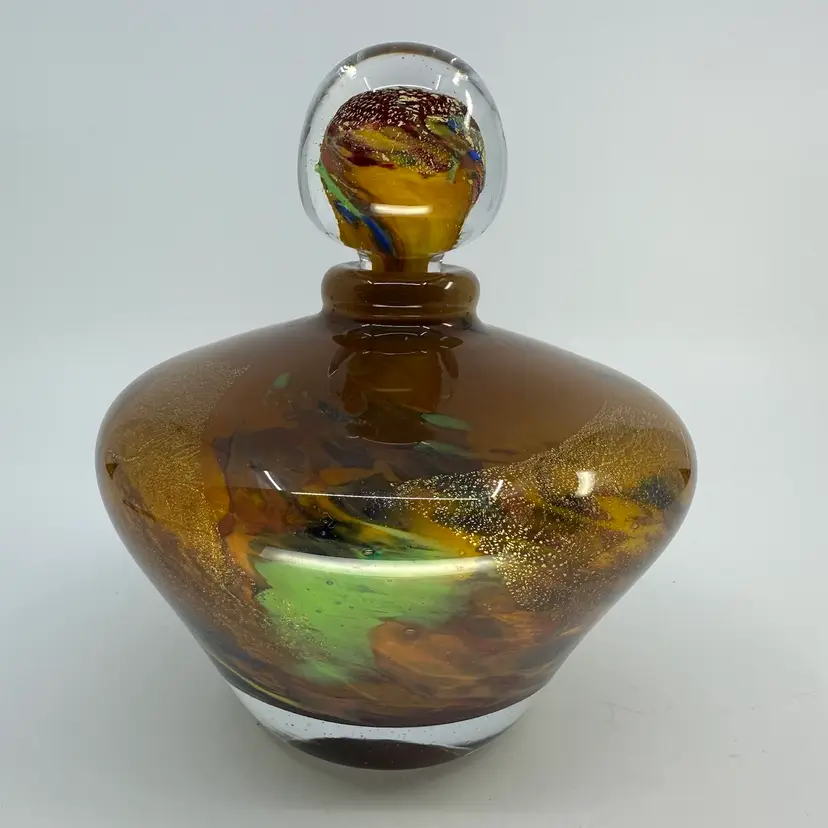 Jean-Claude Novaro Perfume Bottle w/ Stopper Signed