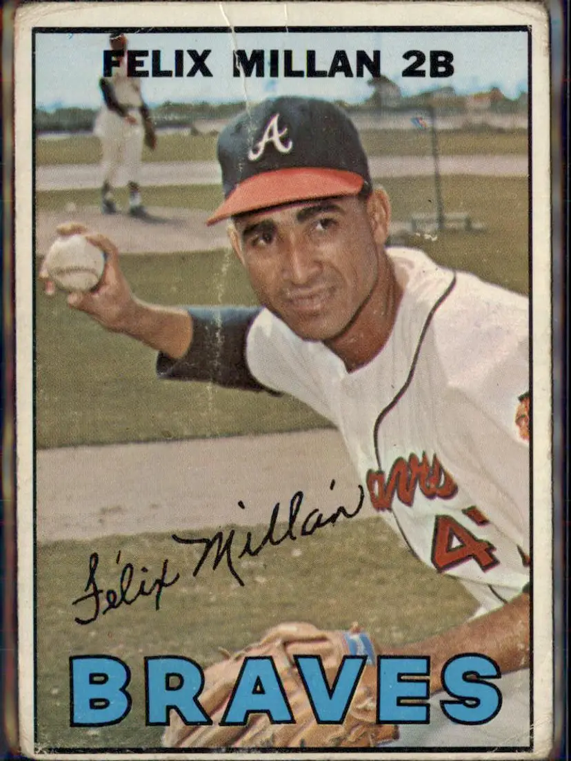 1967 Topps #89 Felix Millan - (pk3) - Atlanta Braves