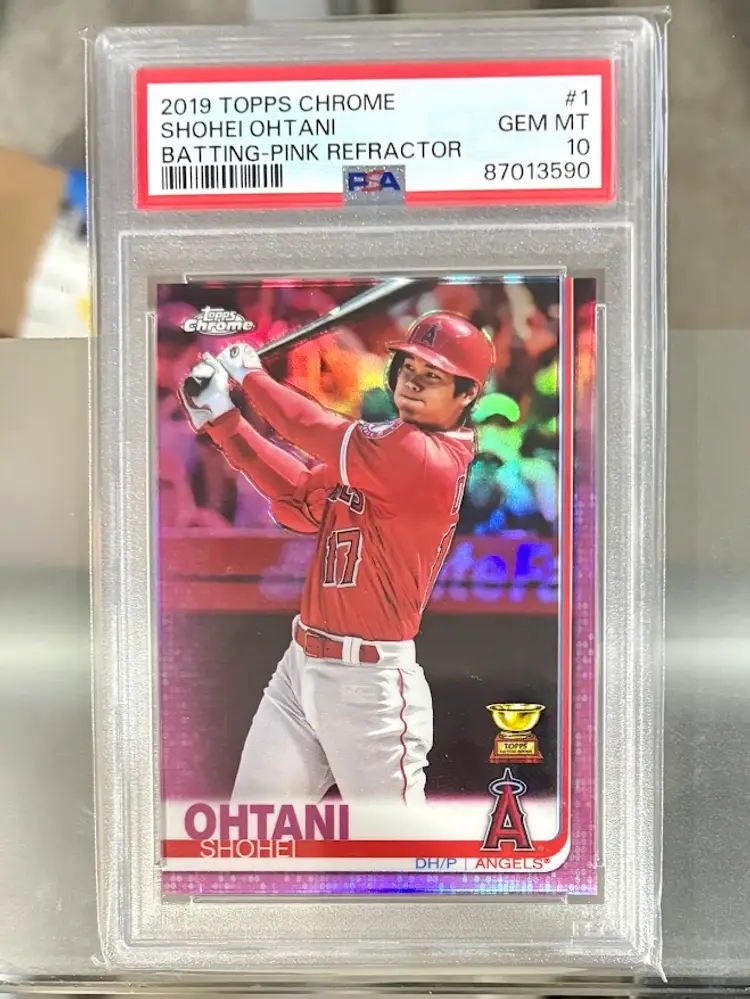 2019 Topps Chrome Shohei Ohtani Rookie Cup Pink Refractor Parallel PSA 10 Los Angeles Angels