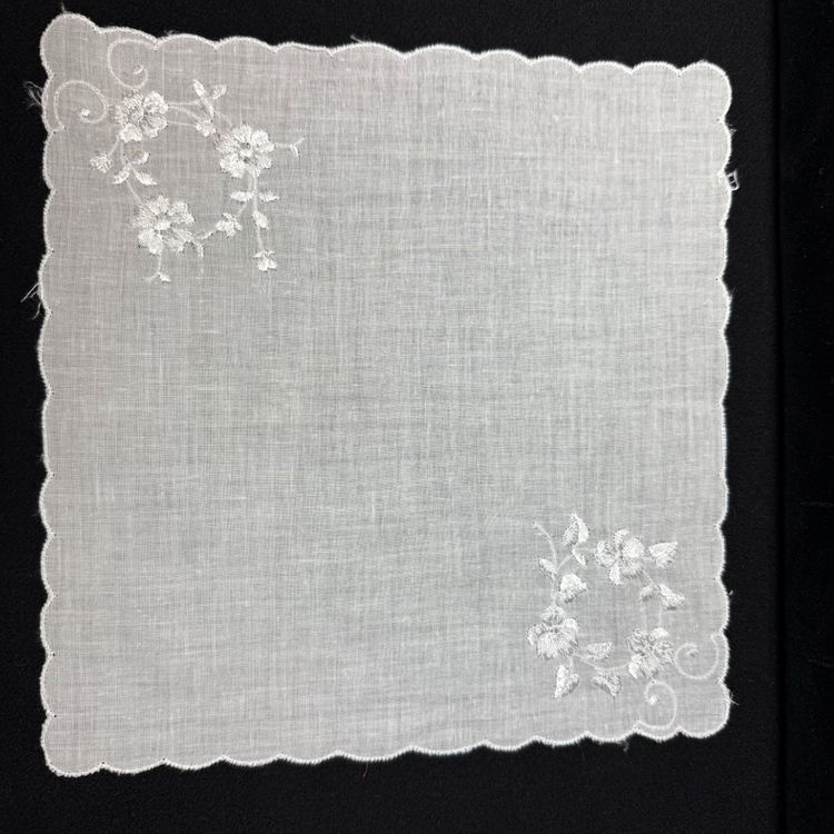 Vintage White Handkerchief