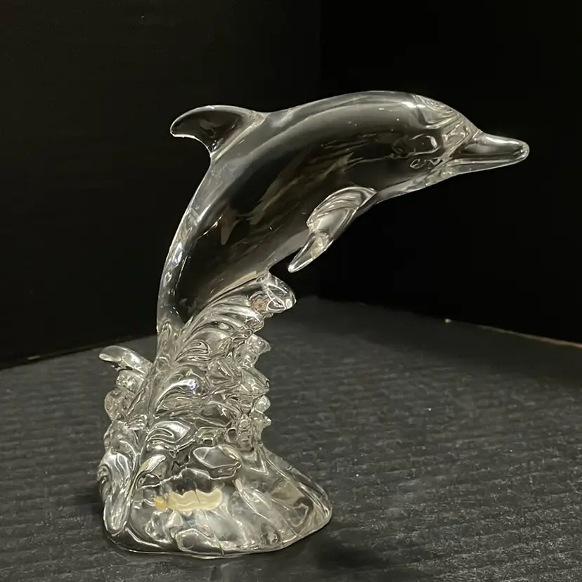 Wonders of the Wild 24% Lead Crystal DOLPHIN 5.5" GERMANY