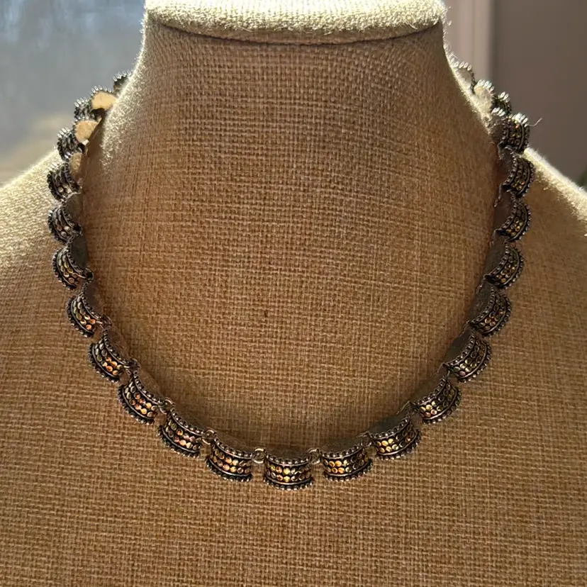 Silver And Gold Tone Necklace