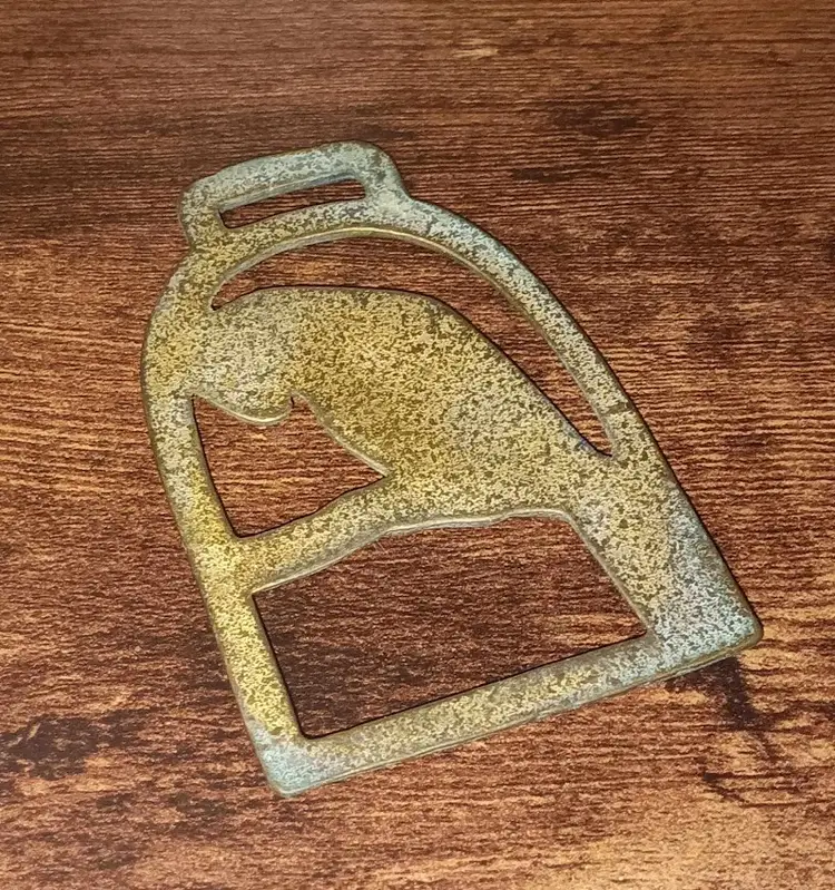 Vintage Carved Brass Parrot Wall Hanging