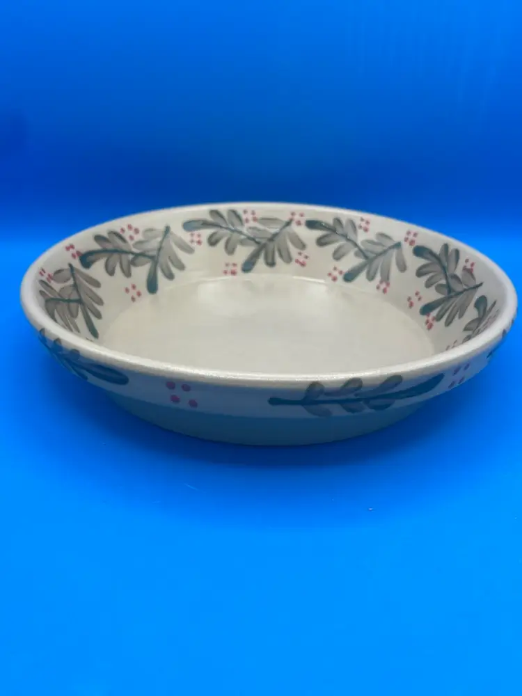 Beaumont Brothers Pottery Holiday Pie Plate Vintage Crooksville, Ohio Made