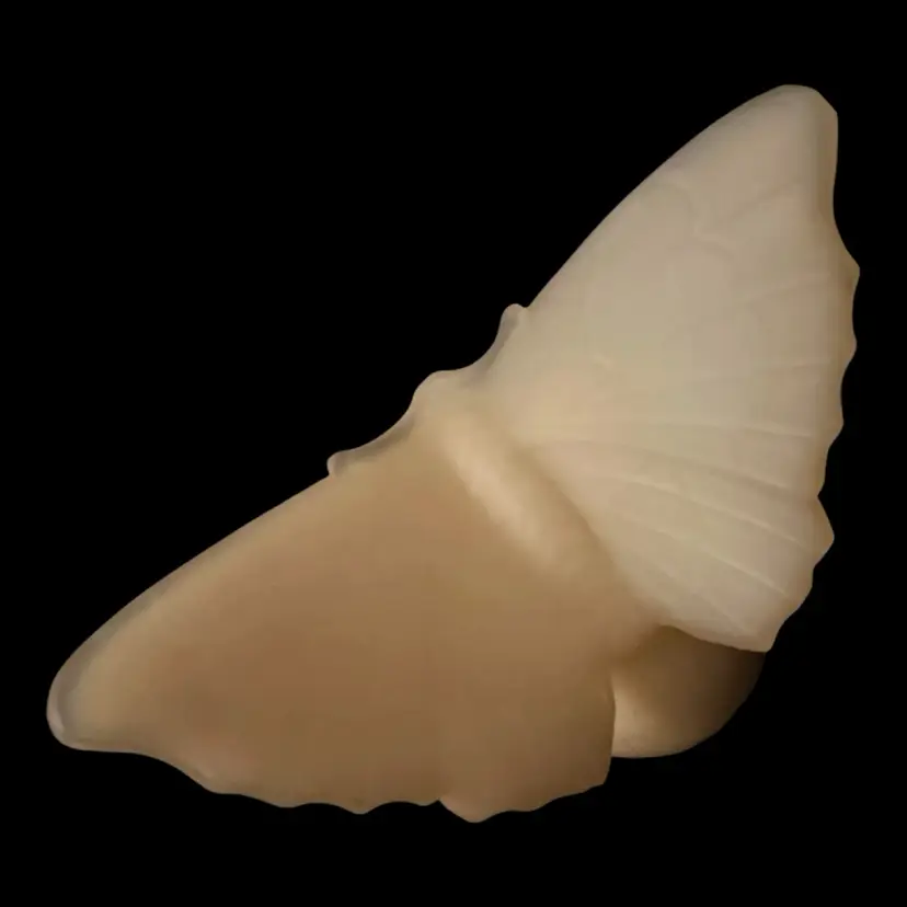 Fenton Glass Opalescent Butterfly Moth Figurine 4”x3.5”